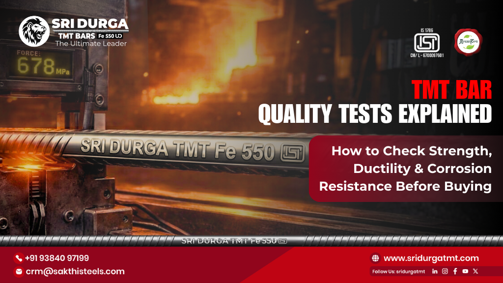 TMT Bar Quality Tests for construction steel bars