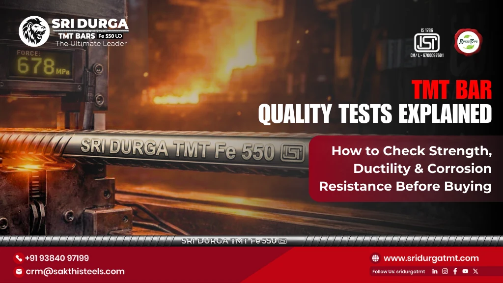 TMT Bar Quality Tests for construction steel bars